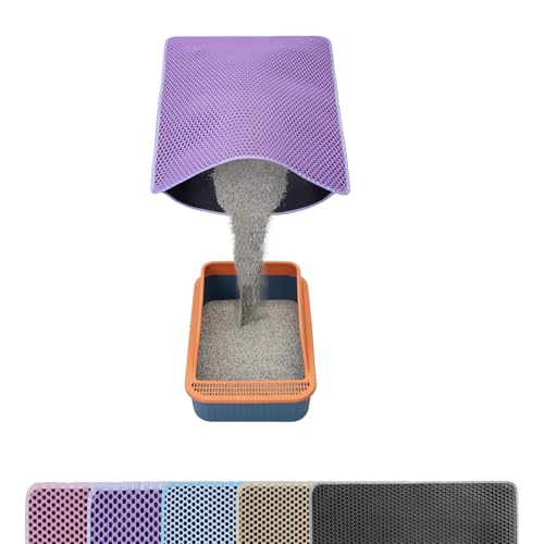 Cat Litter Mat 32"x22" Purple