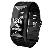Willful Fitness Tracker, Fitness Watch Heart Rate Monitor Watch Pedometer Waterproof with Step Counter,Calories,Sleep Monitor,Alarms,Music Control,Call SMS SNS Notice for Men Women Kids Black