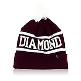 MuLuo Wool Winter Men Women Cap Diamond Pattern Gorro Beanies Hats Red