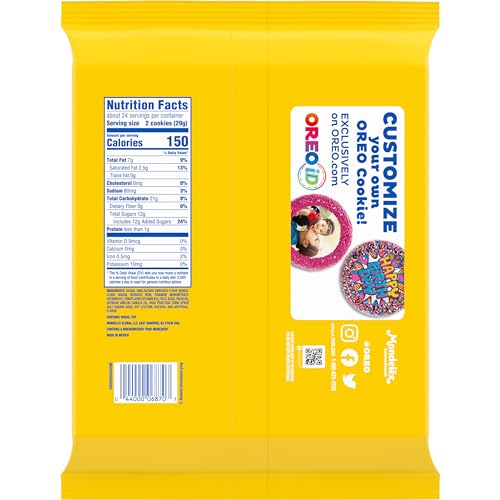 OREO DOUBLE STUF GOLDEN SANDWICH COOKIES, PARTY SIZE, 24.95 OZ