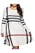 Pink Queen Women's Plaid Printed Plus Size Dress Casual T Shirt Tops