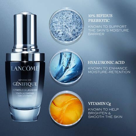 Lancôme Advanced Génifique Limited Edition Skincare Set - Full Size Serum 1.0 Fl Oz & Full Size Night Cream 1.7 Fl Oz
