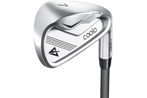 COOLO Graphite Golf Irons, Provide More Speed and Control, Beginner/High Handicap/Seniors/Ladies, Reduced Strain on Elbows and Wrists, Right&Left Handed.