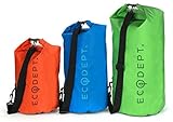 Dry Bag by ECOdept - Waterproof Lightweight Large Sack in 20L, 30L, 40L - Best for Keeping All Your Gear Dry - with Roll-Top Closure and Shoulder Strap - Perfect Gift for the Outdoors