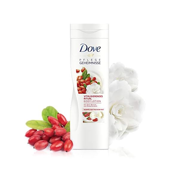 Dove-Care-Secrets-Body-Lotion-Vitalising-Ritual-with-Goji-Berries-and-Camellia-Fragrance-for-Normal-to-Dry-Skin-400-ml Dove Care Secrets Body Lotion Vitalising Ritual with Goji Berries and Camellia Fragrance for Normal to Dry Skin 400 ml