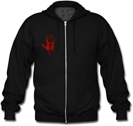 Lipeng shop Bloody Hand Custom Gildan Full Zip Hooded Sweatshirt Black (NEW) XL