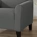 Home Fashion Designs Solid Twill Arm Chair Slipcover. One Piece Stretch Chair Cover. Strapless Arm Chair Cover for Living Room. Brenna Collection Slipcover. (Chair, Charcoal - Solid)