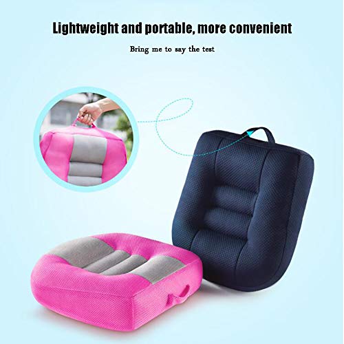 JiaQi Booster Cushion,Orthopedic Seat Cushions for Car,Extra-Thick Groove Portable Tailbone Pain Back Pain Cushion-F 40x40x12cm(16x16x5inch)