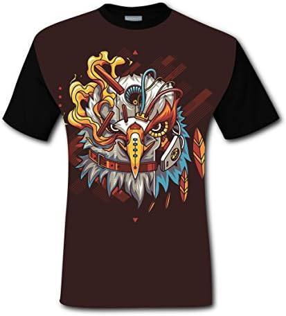 Leon Tshirt Man Cotton New Summer Shirts 3D Custome With Eagle For Men XXL