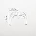 Clear Anti-Slip Glasses Silicone Ear Hook Retainer- 4 Pairs (2 Different Sizes) + 1 Microfiber Cleaning Cloth