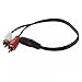 Audio Adapter - 3.5mm Jack to 2x RCA Plugs (Discontinued by Manufacturer)