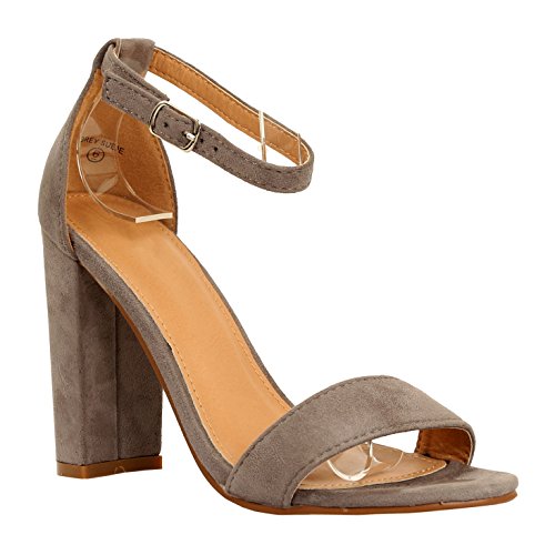 Guilty shoes comfort suede one band open toe - sexy ank…