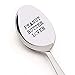 Peanut Butter Lover On a Spoon by Weenca – Sturdy Long Handle Spoon – Simple and Elegant with a Mirror Finish – Long Lasting Inscription