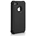 Pasonomi iPhone 4 Case-Premium Heavy Duty Hybrid Shockproof Durable Bumper Armor Cover for Apple iPhone 4S/4(Black)