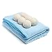 Tezoo Wool Dryer Balls, New Zealand Imported Premium Reusable Natural Fabric Softener, 6-Pack