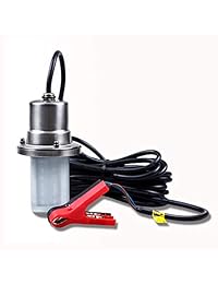 YIDA   Lámpara de pesca submarina de 12 V 50 W con LED súper brillante de 5000 lúmenes, localizador de pesca nocturna, atracción de pesca, IP68, lámpara LED submarina para mar, barco, clip, enchufe de alimentación de 19.7 ft