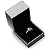 Oirlv Luxury Black Leather Ring Box - Ideal for Wedding and Proposal Ring Jewelry Gift