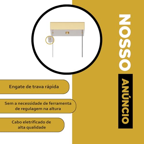 Pendente lustres Luminária de Teto Jabuticaba Dourado com 7 Globos de Vidros Ambar 12cm Bivolt aluminio Iluminação Sala, Cozinha, Quarto, Escritorio, Sala de Jantar e Estar