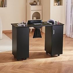 VEVOR Manicure Table, Nail Table Station with