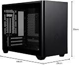 Cooler Master MasterBox NR200P Mini ITX Case Black Tempered Glass Vertical GPU view 11