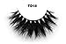 Invisible Transparent Band 3D Mink Fur Fake Eyelashes Women's Makeup False Lashes Hand-made Mink Lash 1 Pair Pack(TD18)