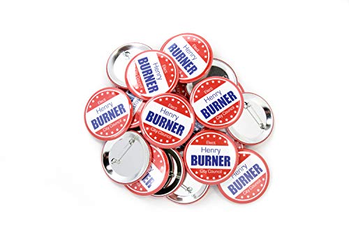 Buttonsmith Custom Personalized Political Campaign 2.25" Button - Union Printed and Union Made in the USA - Set of 50