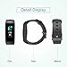 New Fitness Tracker, Heart Rate Monitor, IP67 Waterproof Smart Bracelet with Camera Remote Shoot, Activity Fitness Wristband R11 Pedometer for Bluetooth Android and iOS (R11-Black)