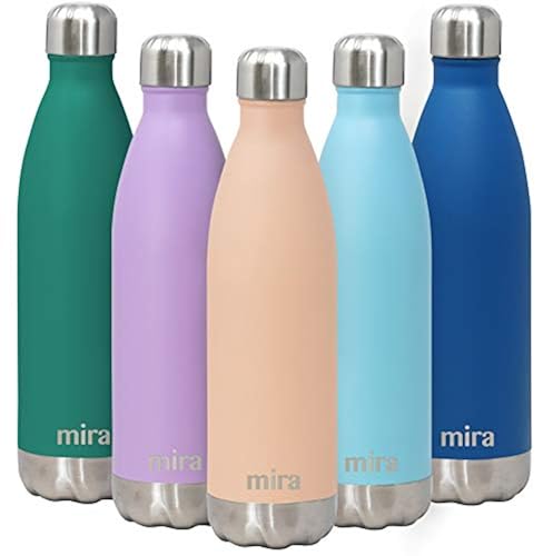 MIRA 25 oz Insulated Water Bottle - Stainless Steel Cola Shape Thermo ...