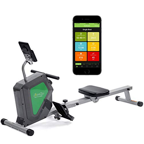 ShareVgo Smart Home Rowing Machine Bluetooth Compact Magnetic Rower with Fitness APP, Max Weight 285lbs Ergometer…