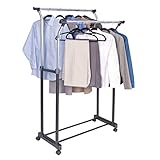 Richards Homewares Chrome Flared Double Garment Rack