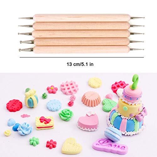 22pcs Polymer Clay Tool Kit Modeling Clay Carving Sculpting Tools Sets