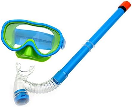 Cute Kid Child Swimming Scuba Mask Diving Swimming Snorkel Snorkeling Set Lightweight,Sky Blue