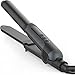 xtava 2-in-1 Magic Wand (Onyx) - Straighten or Curl Your Hair to Perfection with One Multi-Functional Travel Tool - Lightweight, Compact Design with Ceramic Plates for Easy Styling