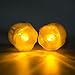 WINCAN 12pcs Amber Yellow Flickering Timing Flameless LED Tea Light Candles with Timer Flameless Candles Battery powered, Wax Dripped Battery Operated Tealights for Wedding, Birthday, Home Party