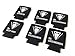 Forum Novelties 6 Pack of Insulated Beer and Soda Can Covers Sleeves-The Groom, The Best Man, The Groomsman-Black Neoprene for Bachelor Party