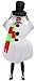 Qshine Christmas Inflatable Snowman Cosplay Costume Party Fancy Dress Blow Up Body Suit Jumpsuit Adult (Adult)