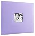 MCS Expandable 10-Page Fabric Scrapbook Album with Photo Opening Cover and 12 x 12 Inch Pages, 13.5 x 12.5 Inch, Lilac
