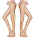 HONENNA Semi Sheer Opaque Tights Control Top Shaping Push Up Pantyhose (Medium, Nude,2 Pairs)