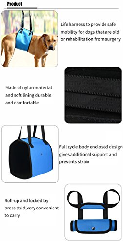 Paercute Lift Harness - Adjustable Support Sling Straps Help with Loss of Stability Stand Up, Walk, Climb Stairs and Hop into Car. - Thumbnail 4