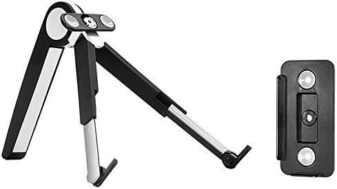 Tontanic 2017 New Version Multi-Functional AL Alloy Desk Foldable Collapsible Portable Stand Kickstand Mount Holder for all 7-12 inch Tablets and 10-15 inch Laptops Notebooks Computer (Black)