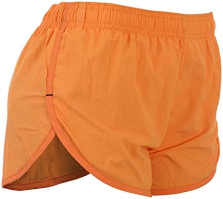 VbrandeD Women's Short Side Split American Neon Running Shorts M Orange