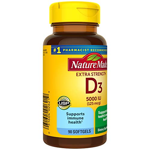 Nature Made Extra Strength Vitamin D3 5000 IU (125 Mcg), Dietary