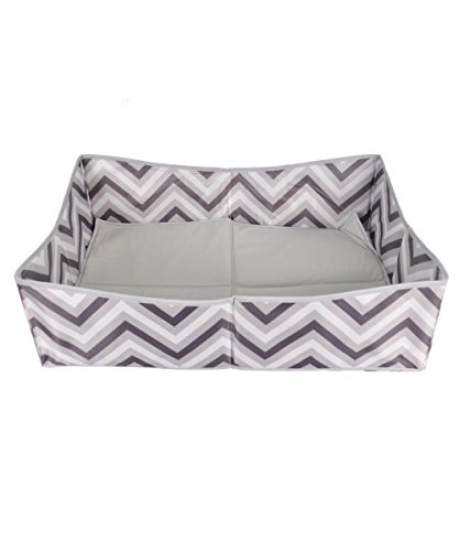Baby Essentials Diaper Bag + Diaper Changing Kit with Portable Nap Mat - Grey Elephant - Thumbnail 3