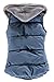 Pink Queen Womens Winter Sleeveless Detachable Hooded Padded Vest Waistcoat