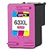 CMTOP 63XL Ink Cartridges Replacement for HP 63XL 63 XL Ink, 1 Black 1 Tri-Color High Yield, for HP Envy 4520 4516 HP OfficeJet 4650 3830 1112 3833 4655 5255 HP DeskJet 3633 3634 2132 3632 3630 3636