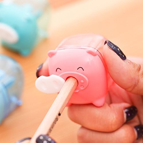 Doitsa 鉛筆削り 手動削り 豚 かわいい ミニ えんぴつけずり 鉛筆 色鉛筆対応 キャラクター 一つの穴付き エコ製品 入学 子供 女の子 男の子 ランダム色 1pcs B073rcmtq1 90円 大人気 New Arrival 最安値挑戦 年中無休 高品質 通販