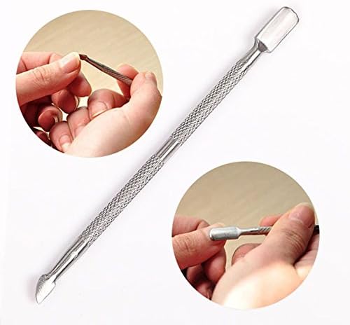 Lxbin Curette Cuticle Pusher Remover Spoon Cut Nail Cleaner Manicure Pedicure Tools