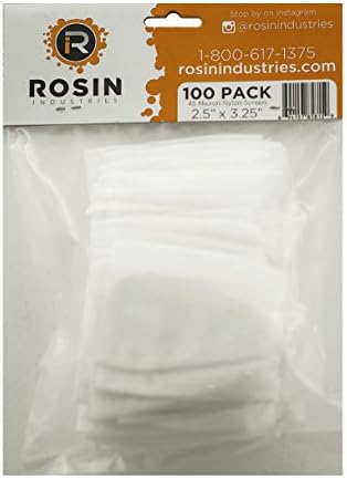 Rosin Industries 45 Micron Nylon Screen Press Bag 100 Pack