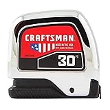 CRAFTSMAN Tape Measure, Chrome, 30-Foot