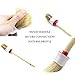 COCODE Natural Boar Hair Detail Brush (Set of 6), Auto Detailing Brush Set Car Detailing Brushes Perfect for Cleaning Wheels, Dashboard, Interior, Exterior, Leather, Air Vents, Emblems